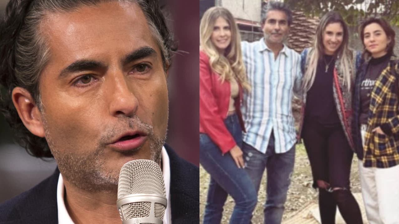 Raúl Araiza publicó una foto en la que aparece con su novia, Margarita Vega, y sus hijas Camila y Roberta.