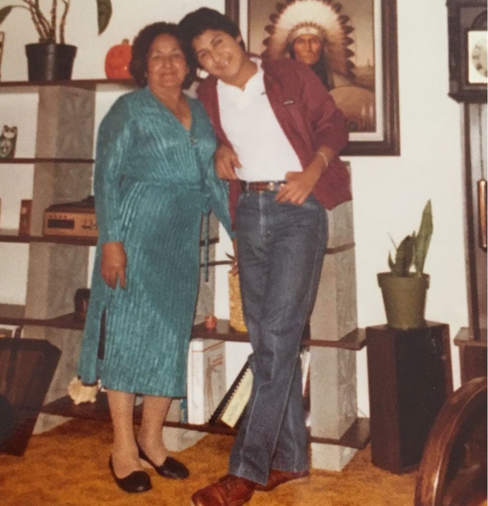 Una de las fotos más especiales para El Feo, junto a su mamá: Doña Cuca.