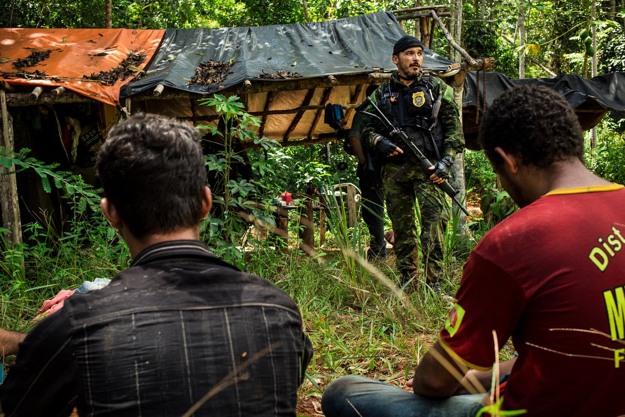 On this mission, three illegal miners are apprehended – their mining tools are destroyed and they are left with a warning.