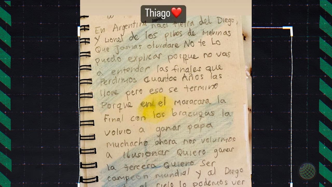 Lionel Messi recibió emotivo mensaje de su hijo Thiago a horas de la Final