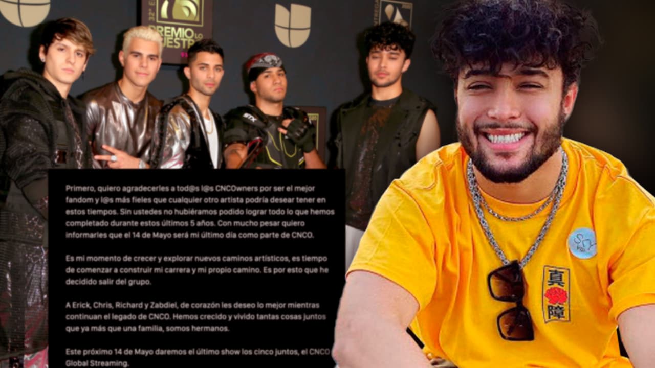 "Es mi momento de crecer": Joel Pimentel dice adiós a CNCO con un emotivo mensaje
