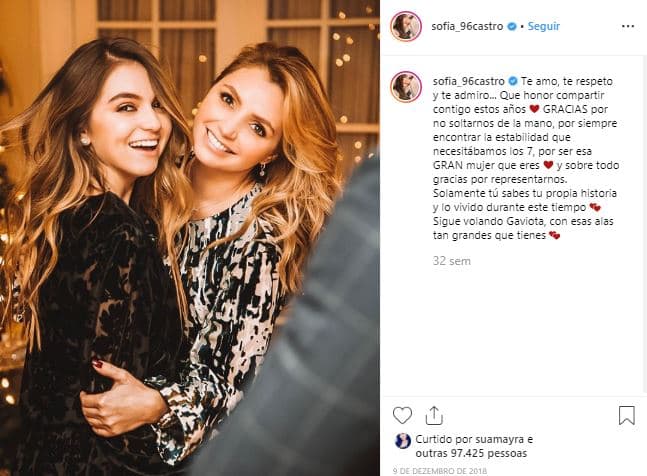 Días después, Sofía continuó con la misma dinámica tras escribir un mensaje a su mamá Angélica Rivera.