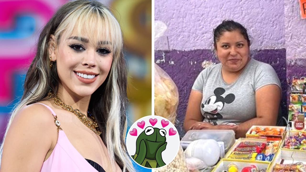 Danna Paola contrató a una vendedora de dulces para su nuevo video: las redes la hacen famosa