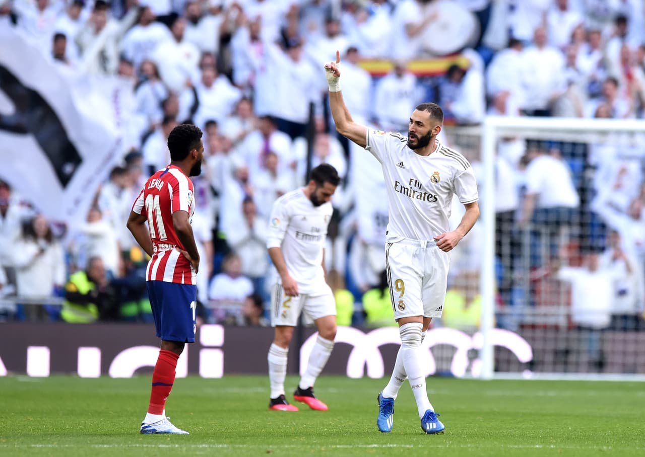 Real Madrid llegó a 49 unidades tras 22 partidos disputados en La Liga. Karim Benzema anotó al 56’.