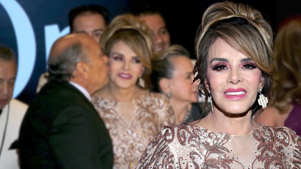 Lucía Méndez niega romance con el papá de 'Checo' Pérez: él la sorprende con un beso