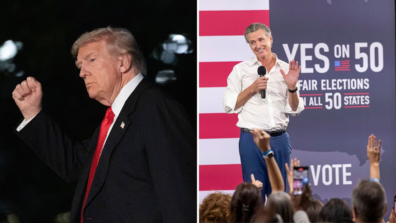 Trump denuncia fraude en elección; Newsom lo desmiente y acusa mentiras