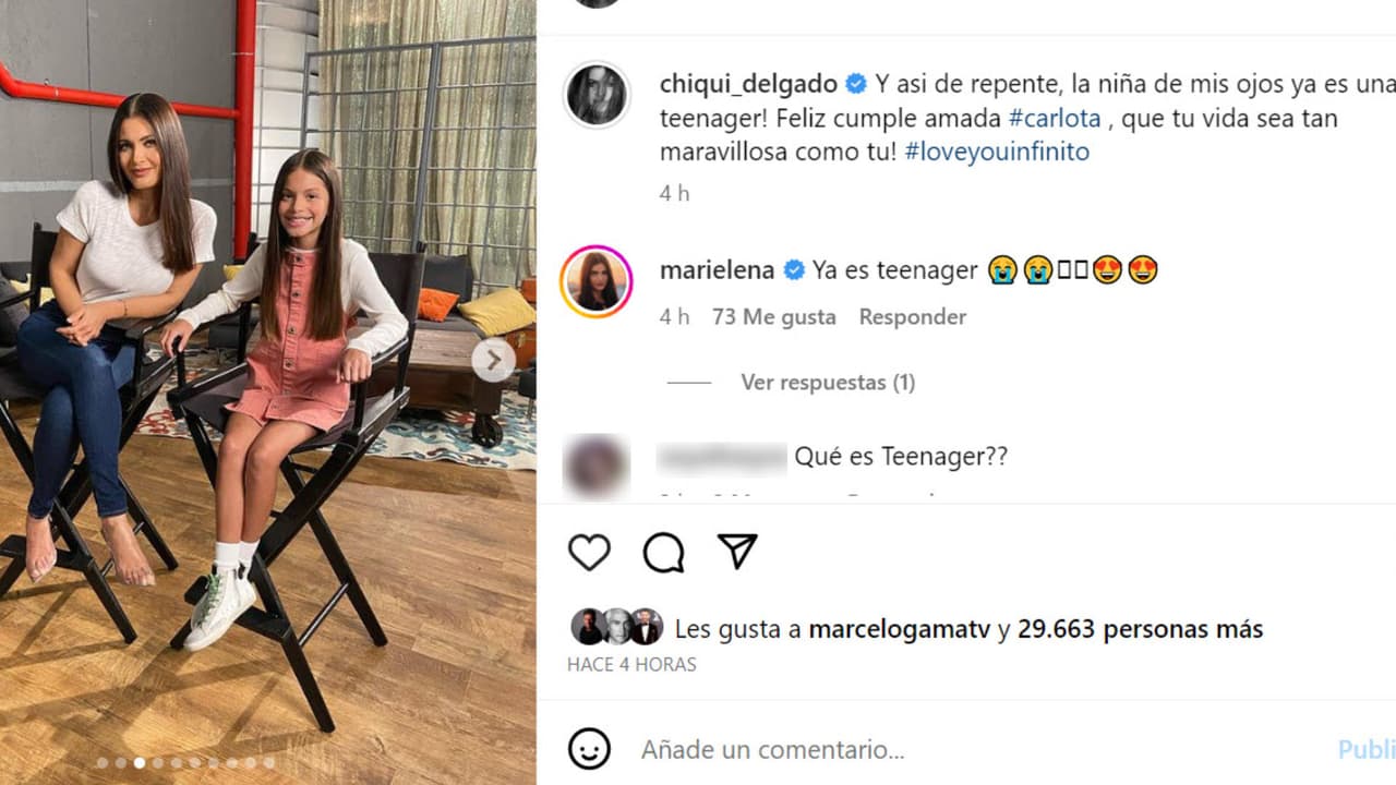 Este fue el mensaje de felicitación de cumpleaños de 'Chiqui' Delgado para su hija Carlota.