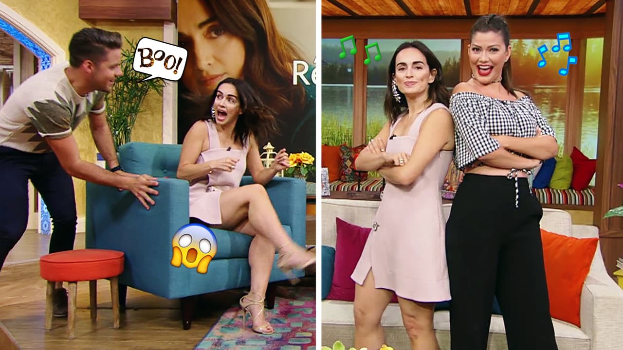 Ana de la Reguera no se salvó de un susto y aceptó el duelo de su tocaya en Despierta América