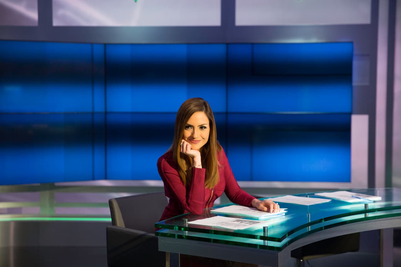 Michelle Galván minutos antes de debutar en Primer Impacto.