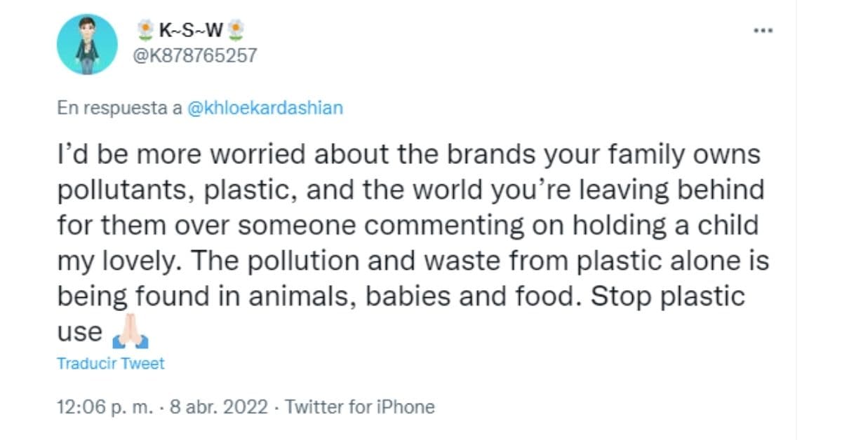 usuario en contra de Khloé