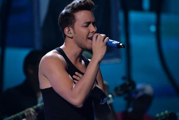 Prince Royce también ensayó para la gran noche.