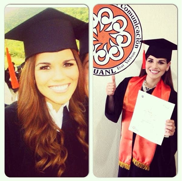 Desde que estaba en la universidad Karina ya trabaja en la televisión para el canal local Multimedios.
<br>