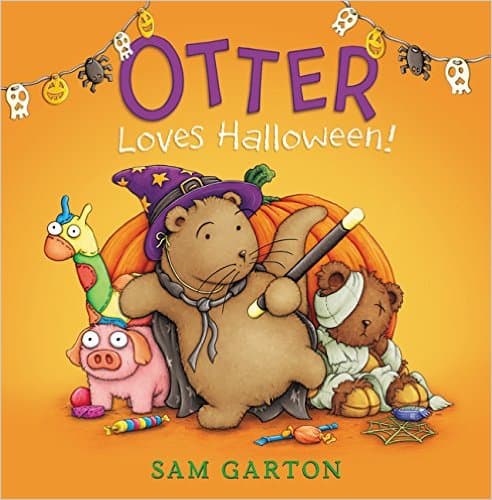 Libros de 2 a 6 años de edad: Otter Loves Halloween! de Sam Garton, muestra el adorable personaje de la seria de Otter emocionado preparándose para muchos sustos en Halloween. Pero cuando los niños vienen a pedir dulces, se asusta tanto que se esconde bajo la cama.
