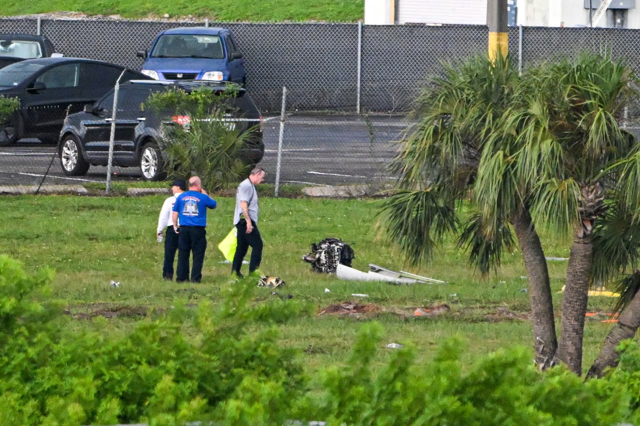 En fotos: Accidente de avión en Miami deja cinco muertos y varios heridos