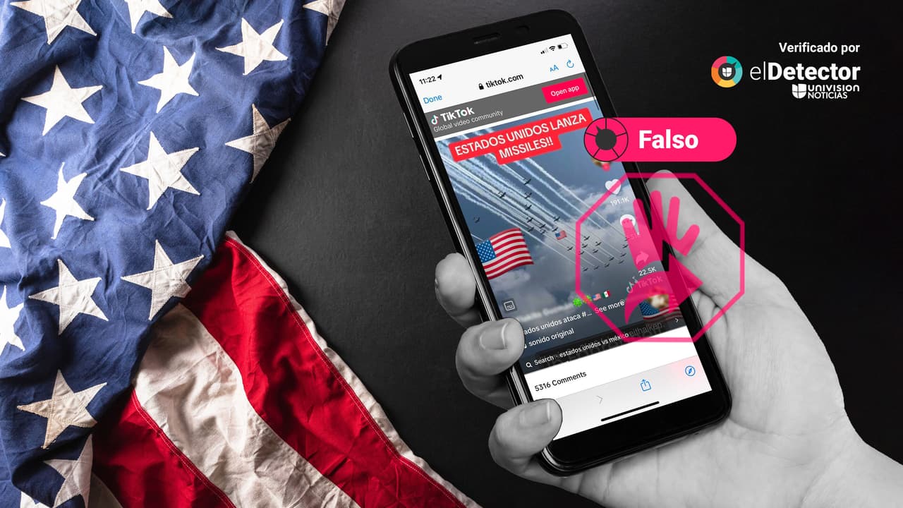 Ese video que muestra un lanzamiento de misiles no es de un ataque aéreo de EEUU contra Hamas