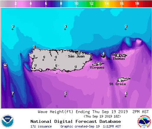 ¡Ciudado, oleaje entre 8 a 10 pies en el norte!