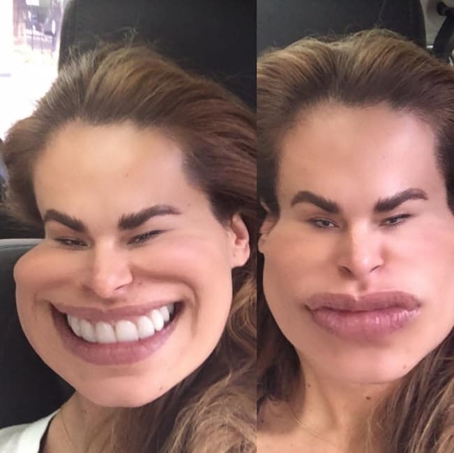 A veces transforma su rostro de una forma muy extraña.