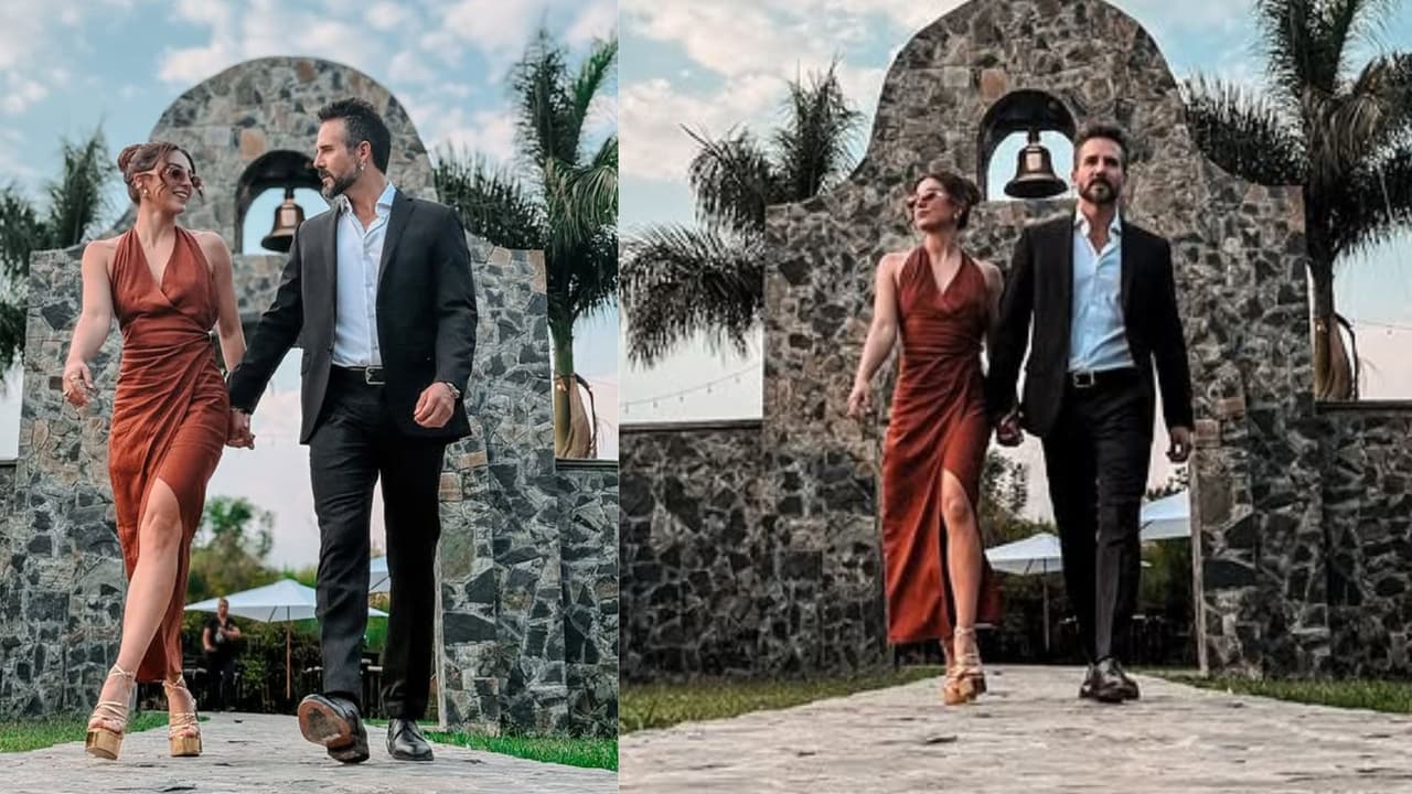 José Ron con Lizy Martínez.