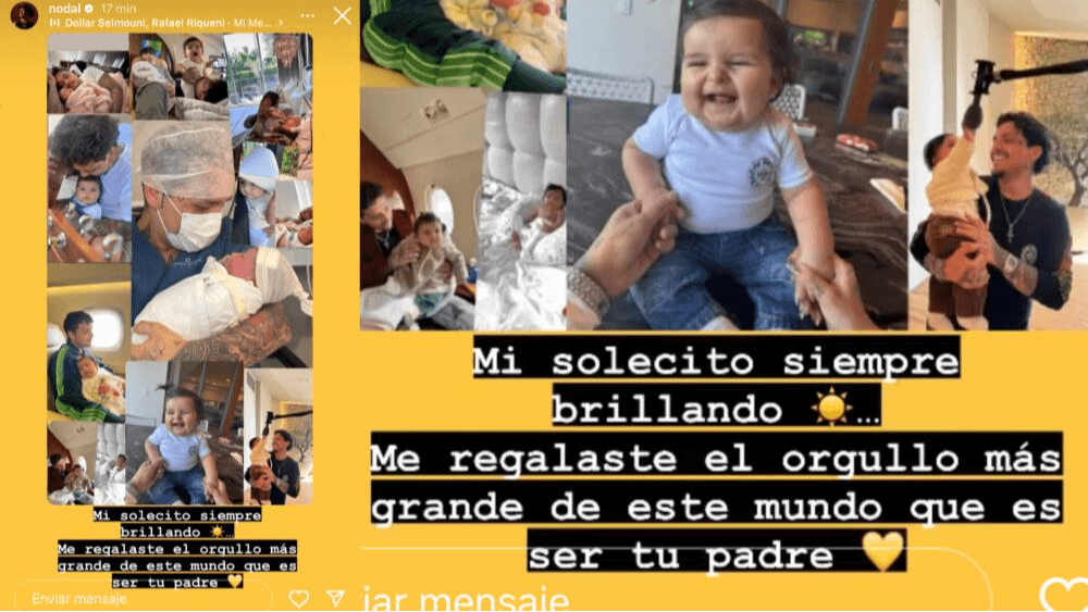 Este es el mensaje que publicó Christian Nodal dedicado a su hija Inti en el marco del Día del Padre.
<br>