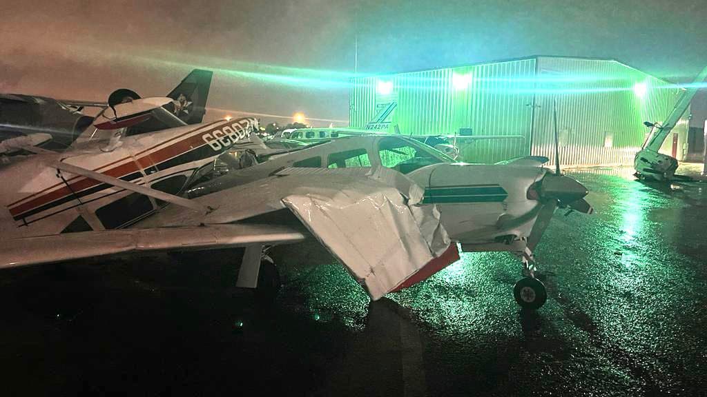 Las imágenes mostrarían la fortaleza que pueden tener los vientos de estos fenómenos naturales.