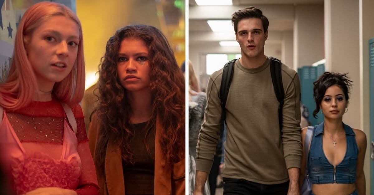 Jules, Rue, Nate y Maddy, protagonistas de ‘Euphoria’