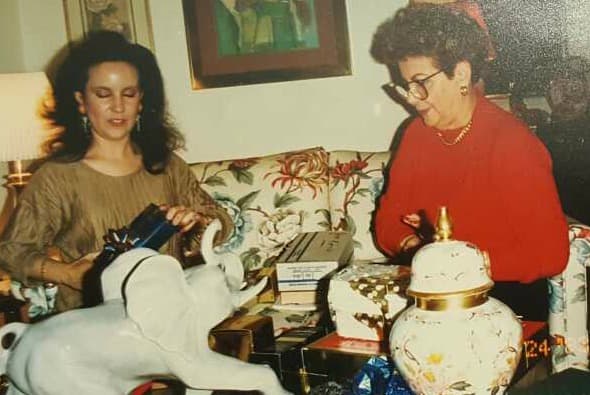 Luisa Echevarria y su mamá