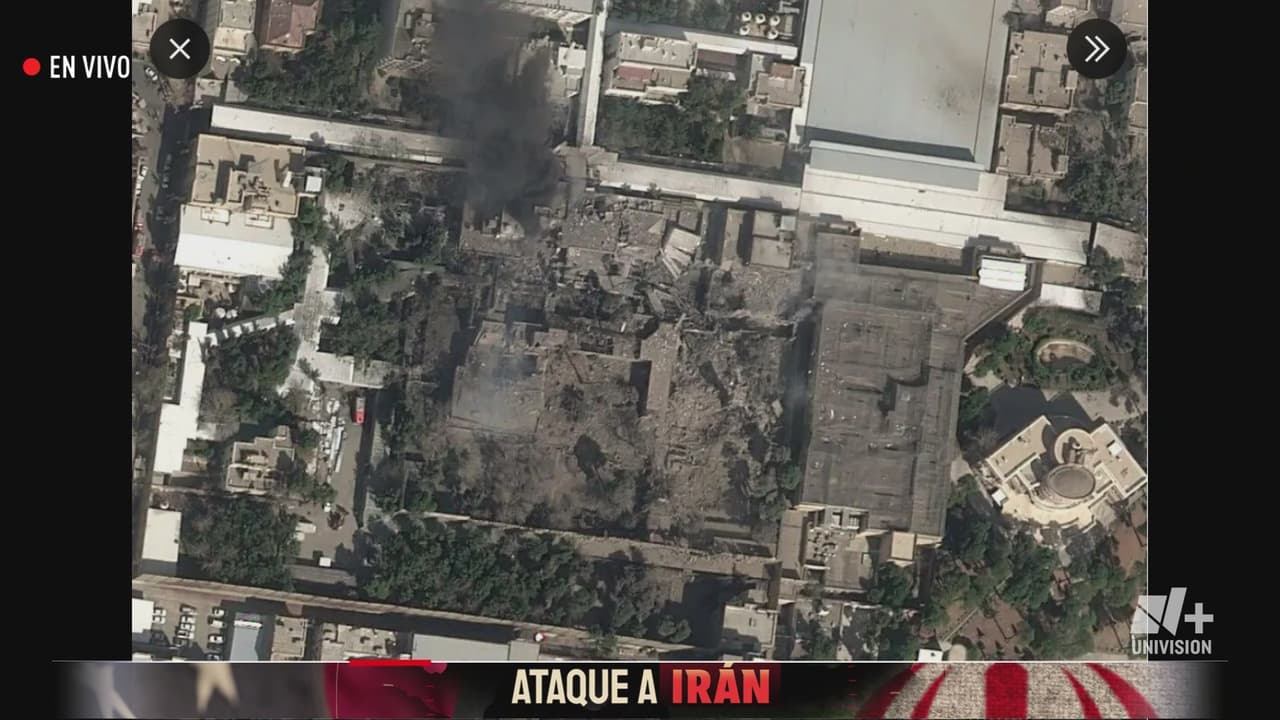 Imagen aérea del ataque a búnker en Irán