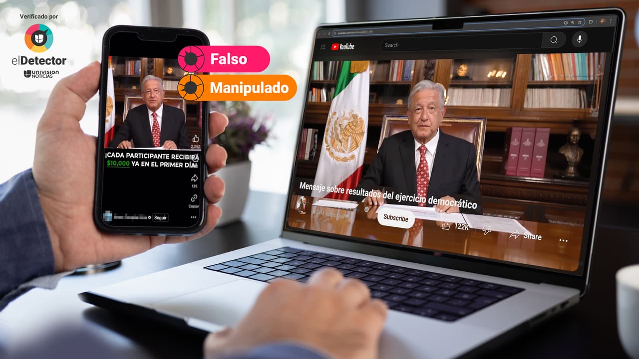 Ese video en el que AMLO supuestamente promueve una plataforma de inversión está manipulado
