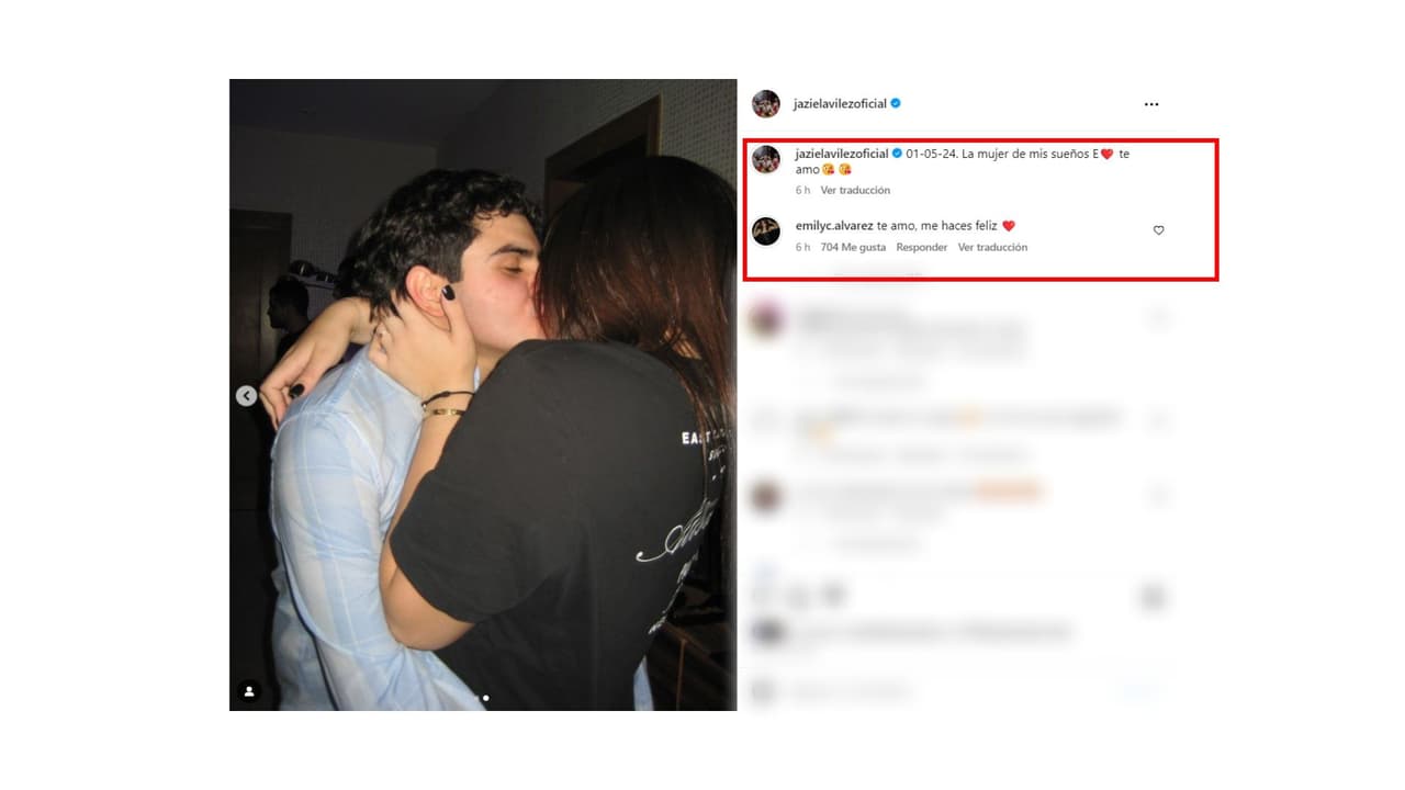 Emily Álvarez tendría una relación con el cantante Jaziel Avilez.