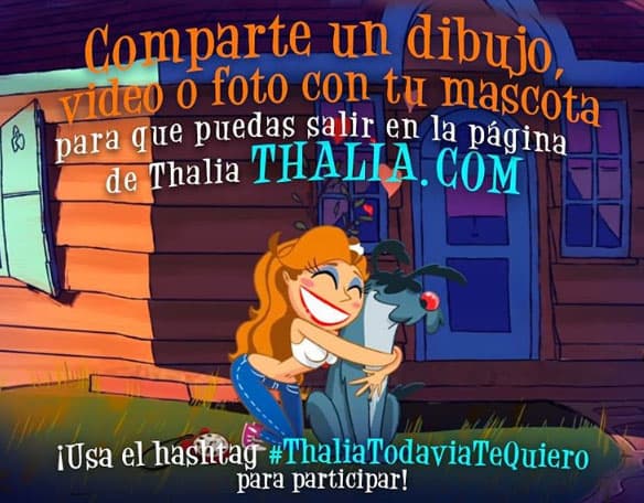 Además, promueve un lindo concurso con sus fans, para compartir una foto con su mascota y así aparecer en su página oficial.