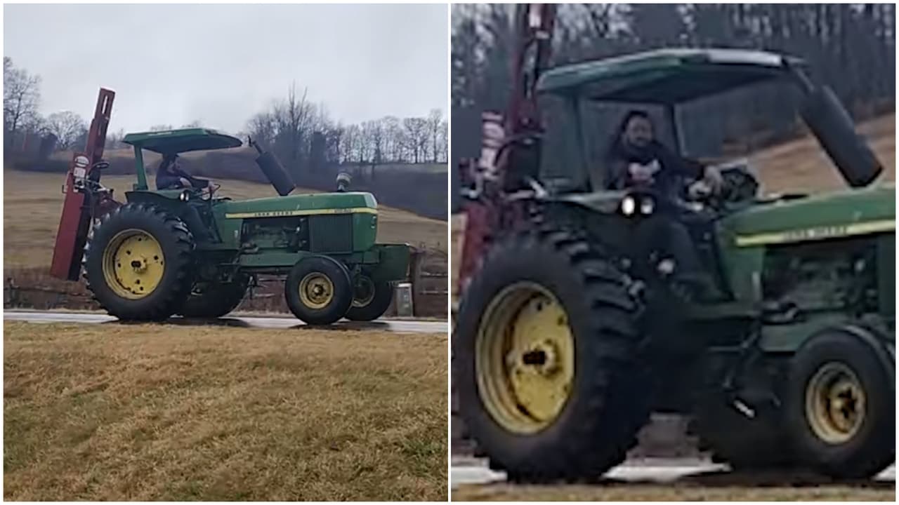 Persecución policial a un tractor robado termina en un disparo de taser en Boone