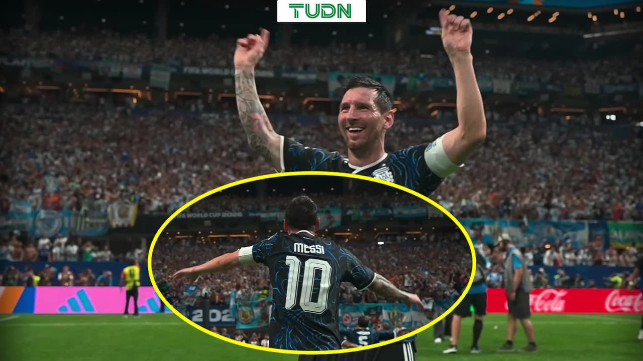 El efusivo festejo de Lionel Messi tras triunfo contra Inglaterra