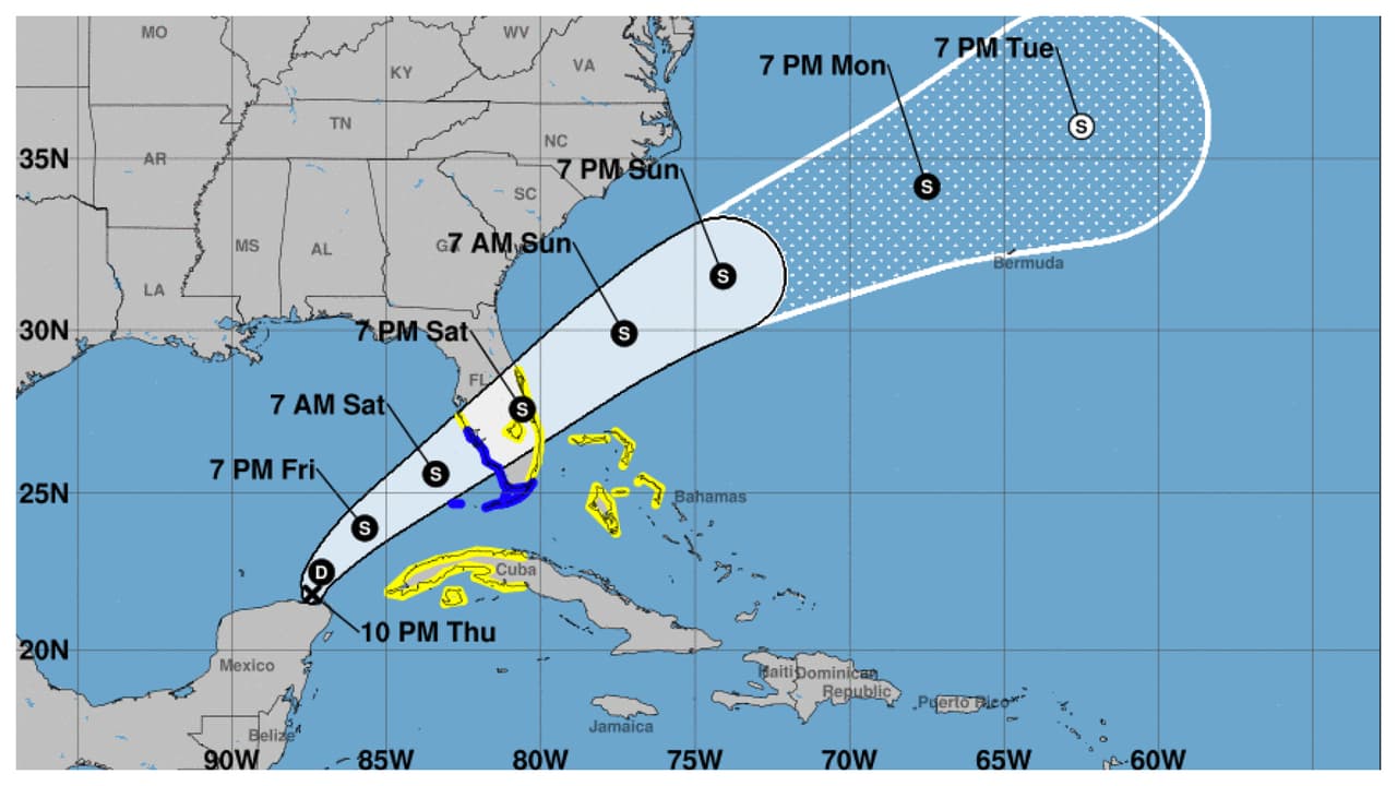 Emiten aviso de tormenta tropical para el extremo sur de Miami-Dade y los Cayos de Florida