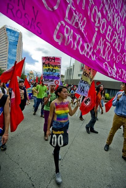 Al igual que en México, pidieron un trato equitativo para las minorías sexuales.