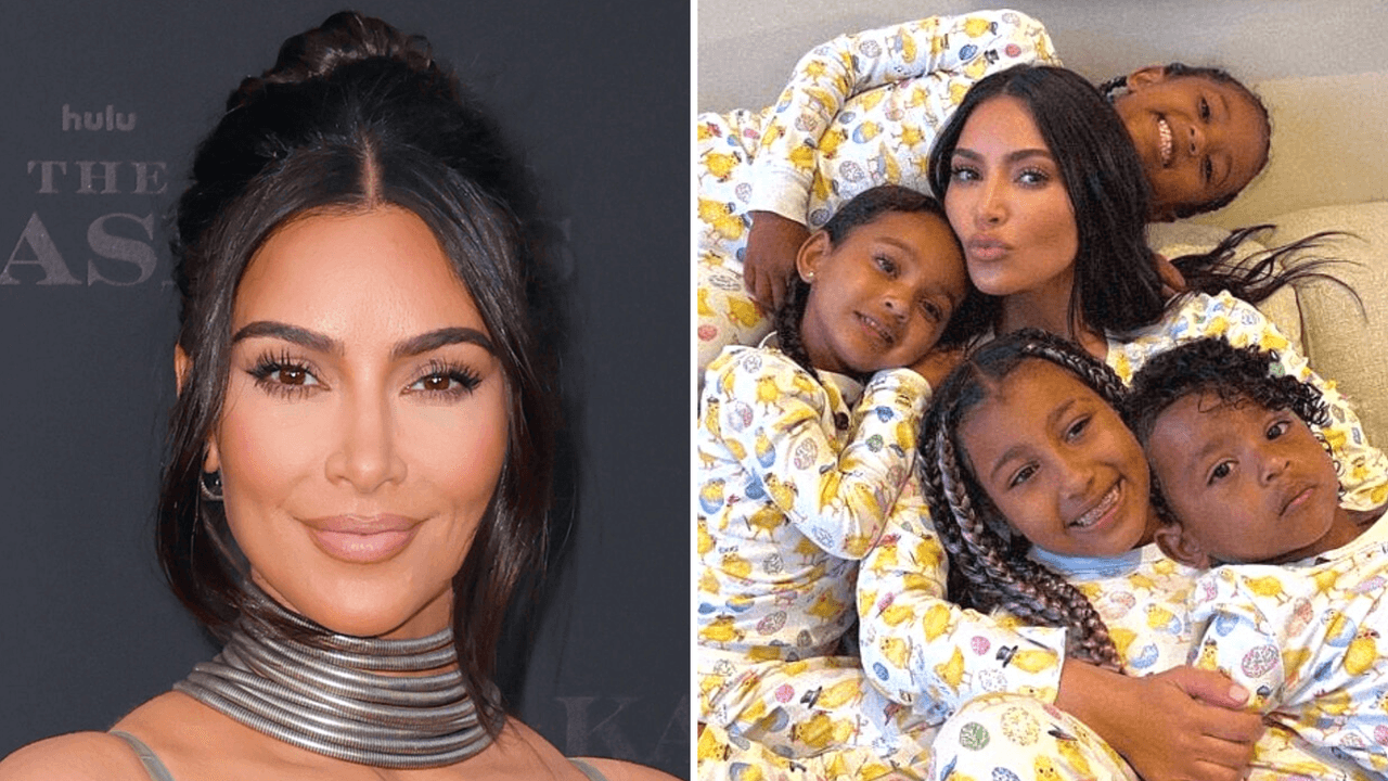 Kim Kardashian y sus hijos