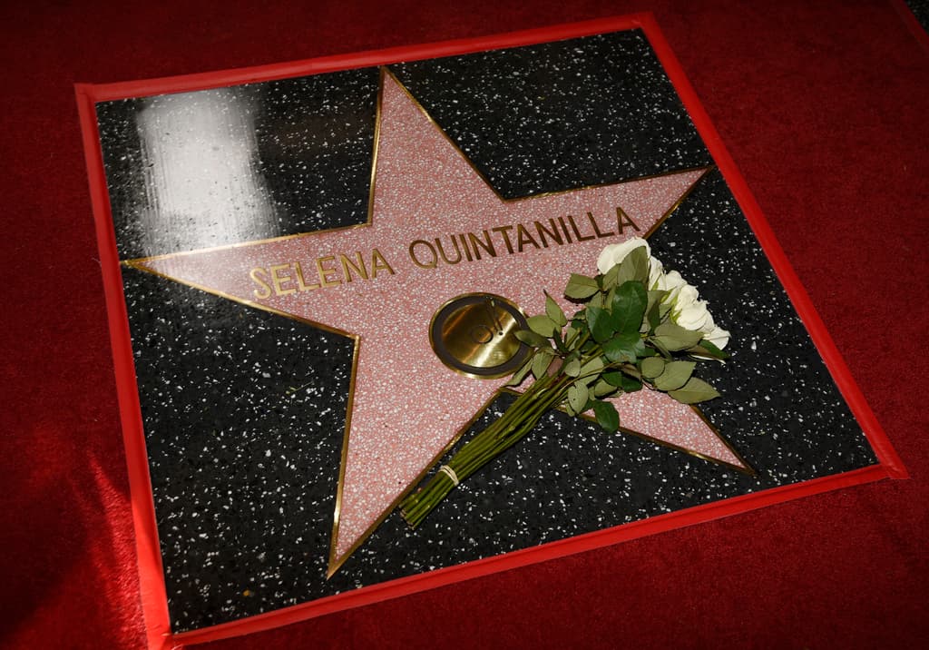 La estrella de Selena Quintanilla en el Paseo de la Fama de Hollywood.