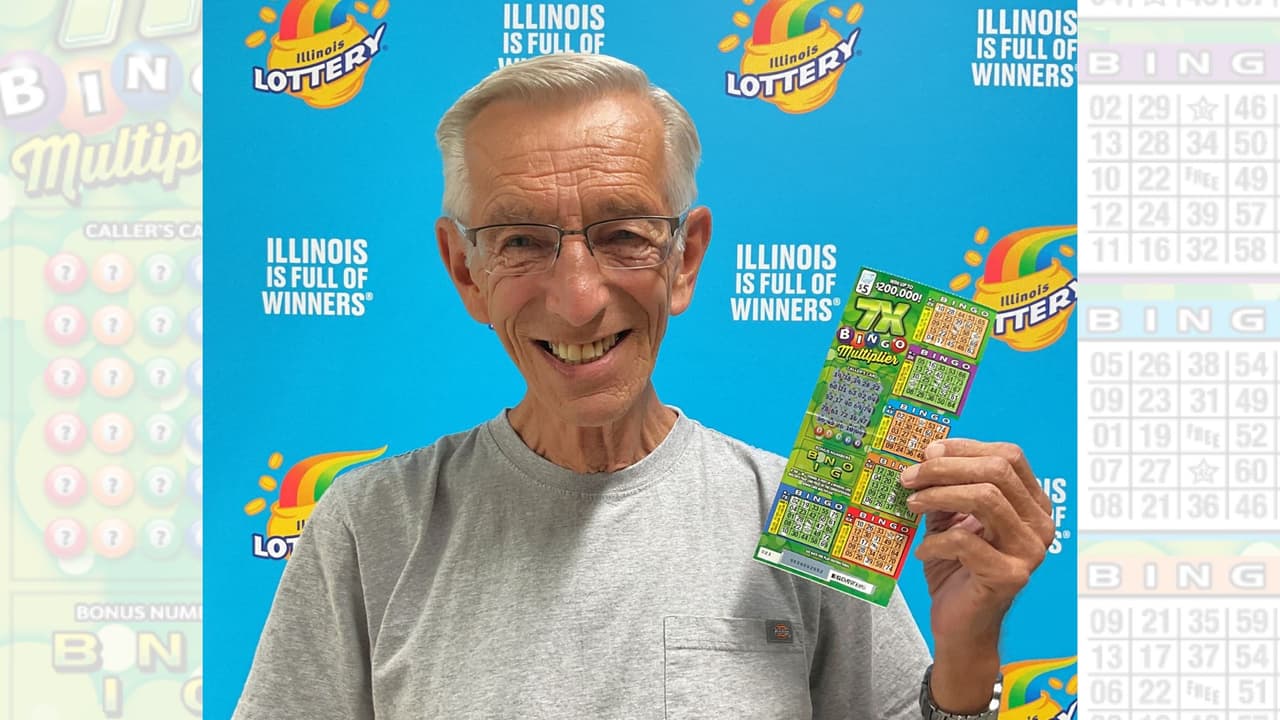 Abuelo de Illinois eligió su segunda opción de raspadito y terminó ganando un premio de $200,000