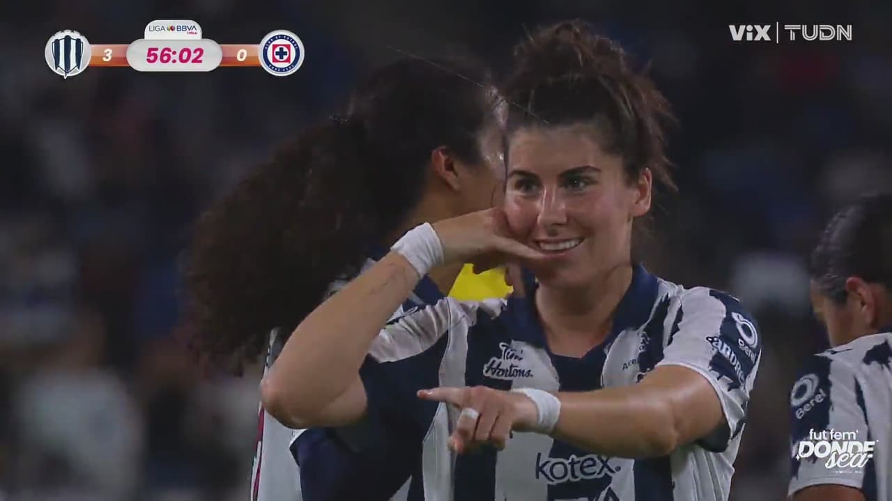 ¡Magistral definición de Lucía García! Doblete para la jugadora de Rayadas