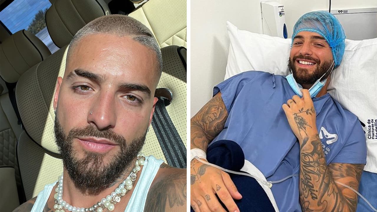 Maluma está cojo tras intervención en su rodilla pero no pierde el "flow"