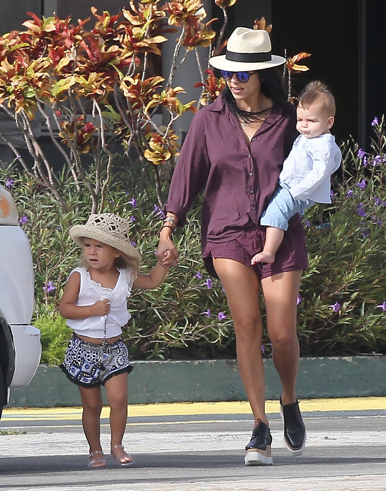 Kourtney con sus nenes.