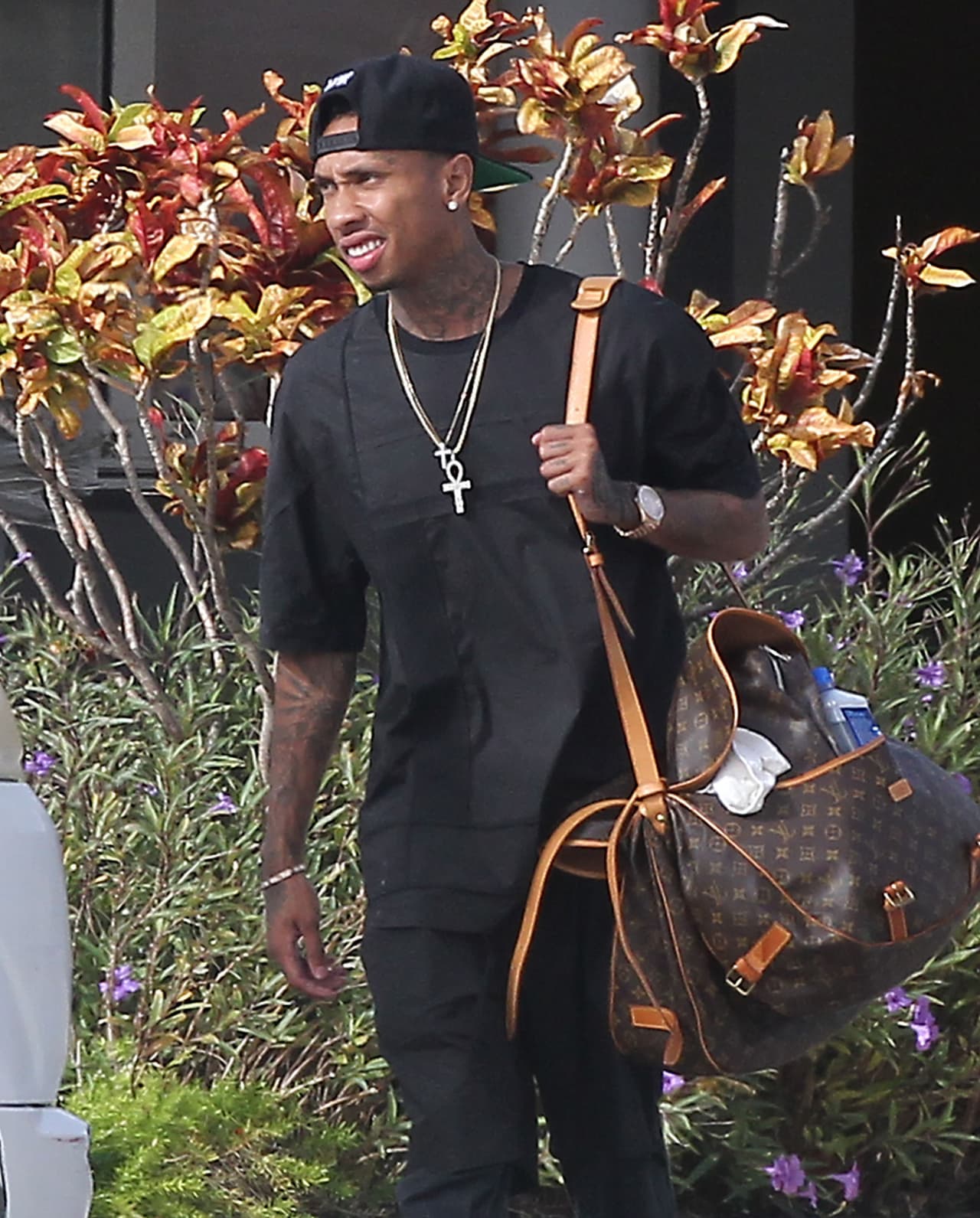 Tyga fue el único galán que las acompañó.