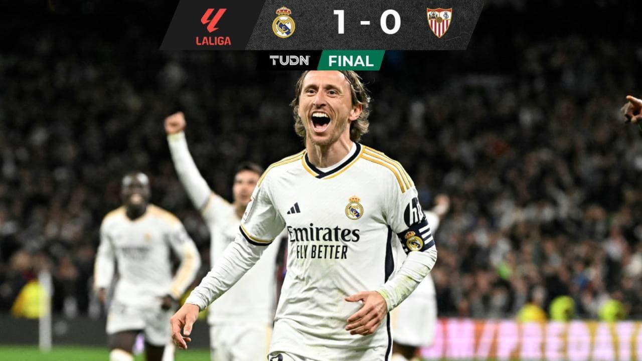 ¡Real Modric! Luka salva al Madrid con golazo en el Bernabéu