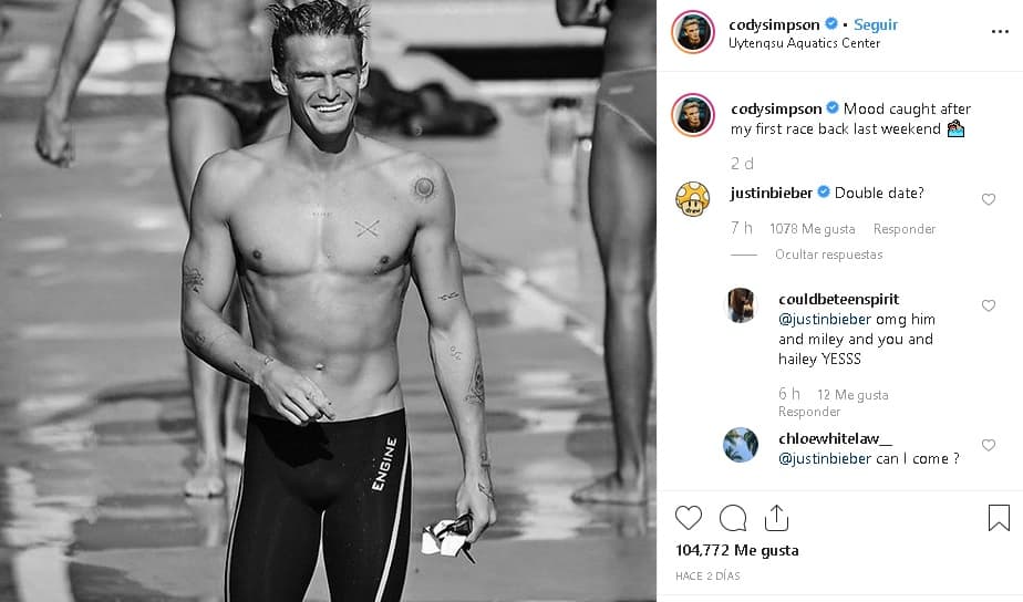 El pasado lunes 7 de octubre, Simpson publicó 
<b><a href="https://www.instagram.com/p/B3WAvecllBt/" target="_blank">esta foto</a></b> que provocó varias reacciones, entre ellas la de Bieber.