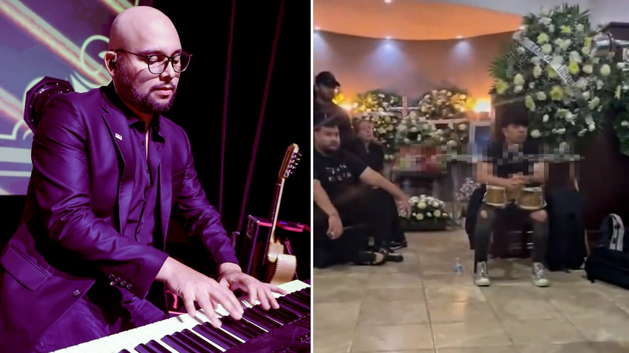 El funeral de Gerson Leos: la Banda MS lo despidió entre flores y música