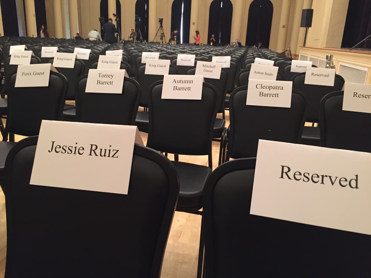 Desde muy temprano ya se estaban realizando los preparativos.