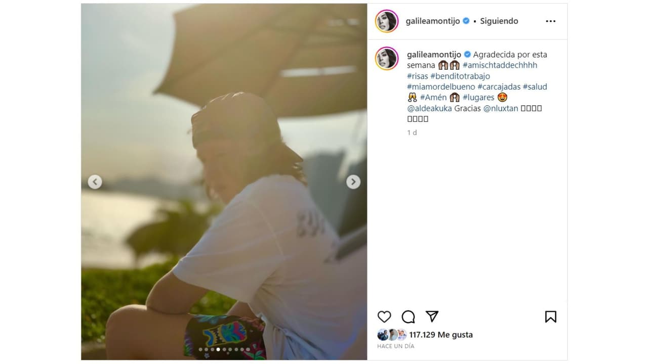Galilea Montijo subió a Instagram esta foto de su hijo Mateo.