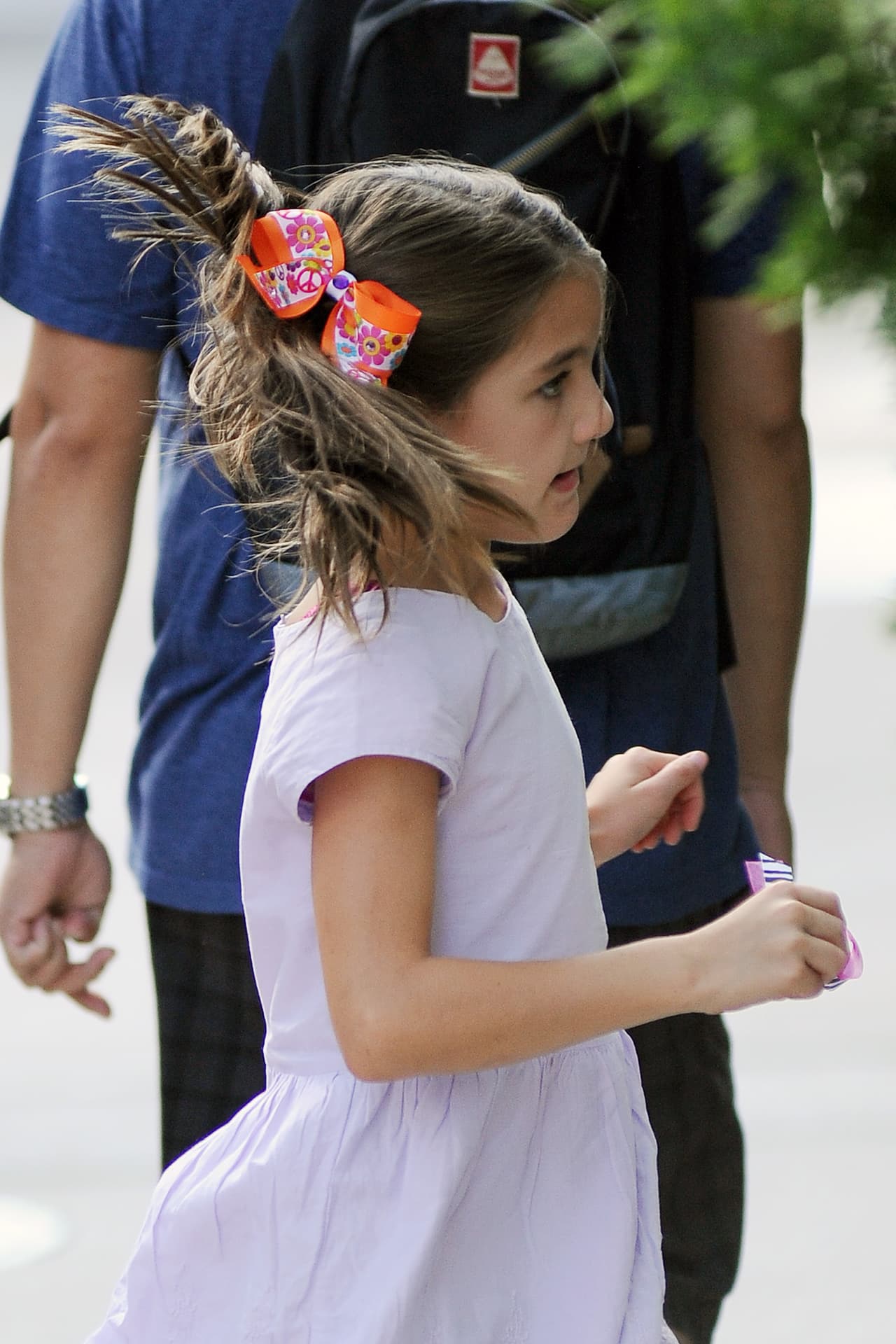 ¡La actriz decidió hacerle unas colitas a su princesa que sin duda la hicieron lucir muy coqueta!