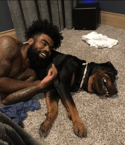 Ezekiel Elliot tiene tres perros.