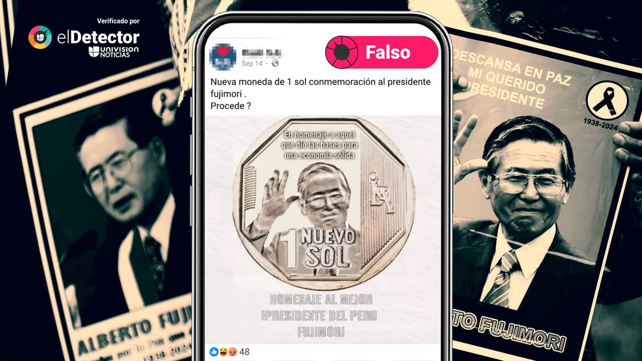 Es falso que en Perú se haya lanzado una “nueva moneda” en homenaje al expresidente Alberto Fujimori