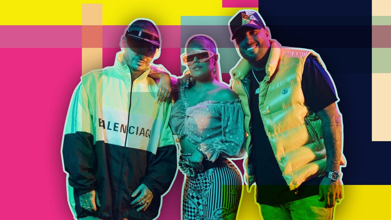 J Balvin y Nicky Jam casi "tumban el set" en una filmación (pero allí estaba la "niñera" Karol G)